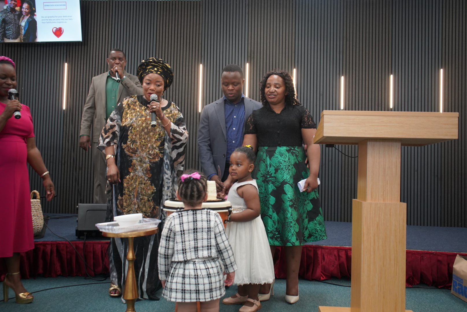 Our church community worshipping together